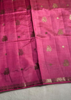 Semi Tussar Silk Saree With Blouse Piece