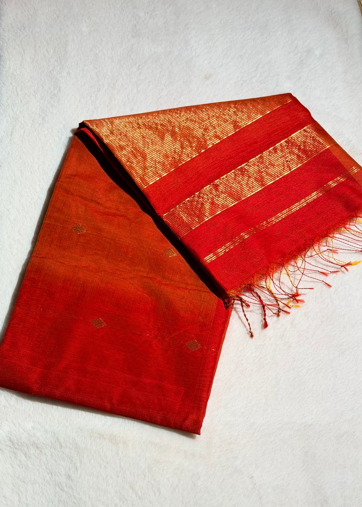 Handloom Pure Maheshwari Silk by Cotton Saree