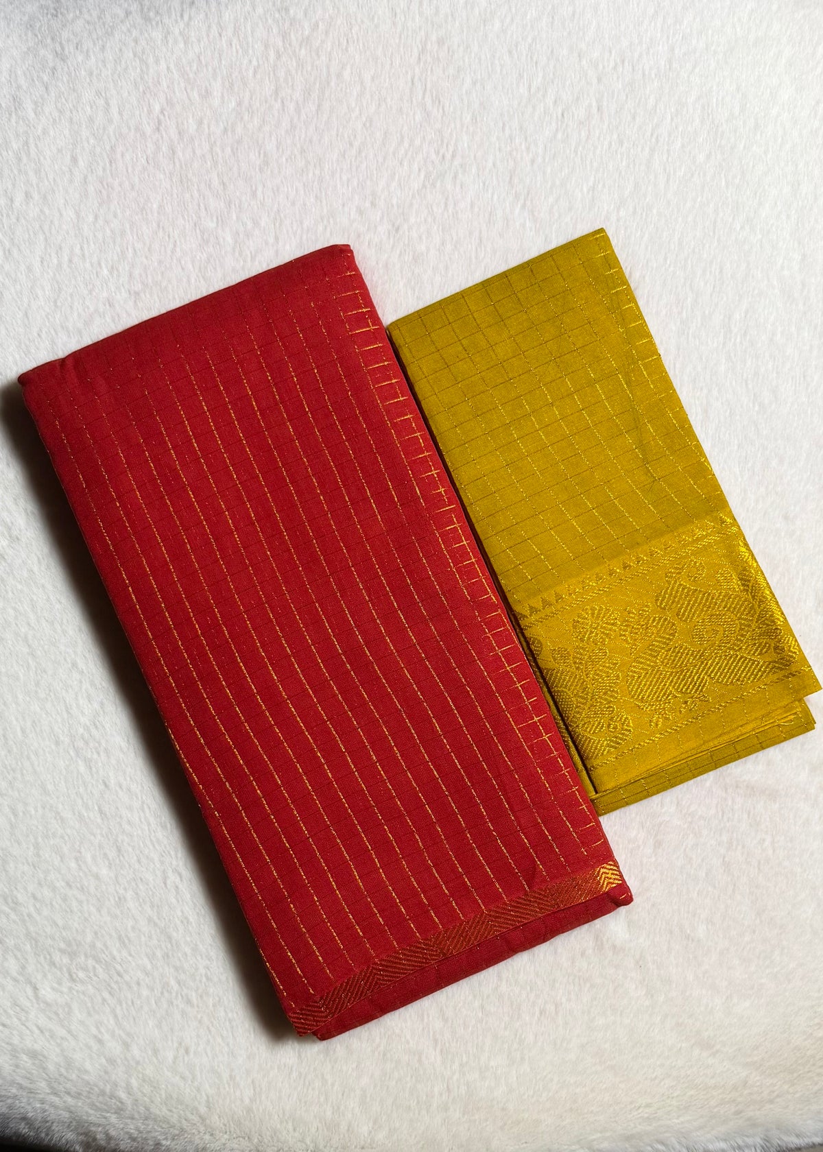 Traditional Madurai Sungudi Cotton Saree With Blouse Piece
