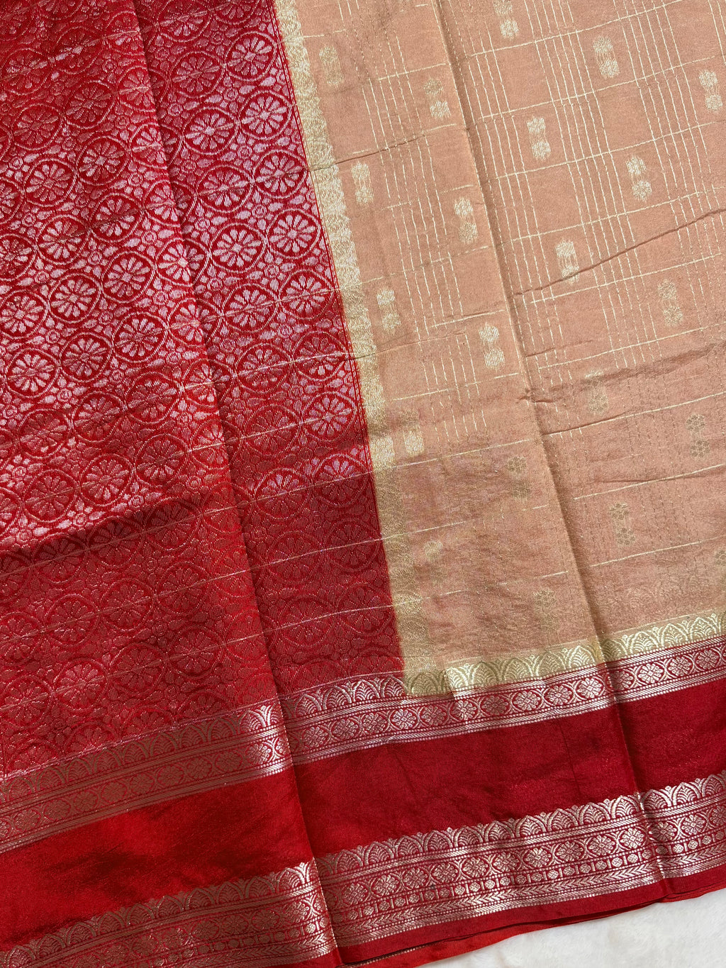 Semi Chiniya Silk Saree