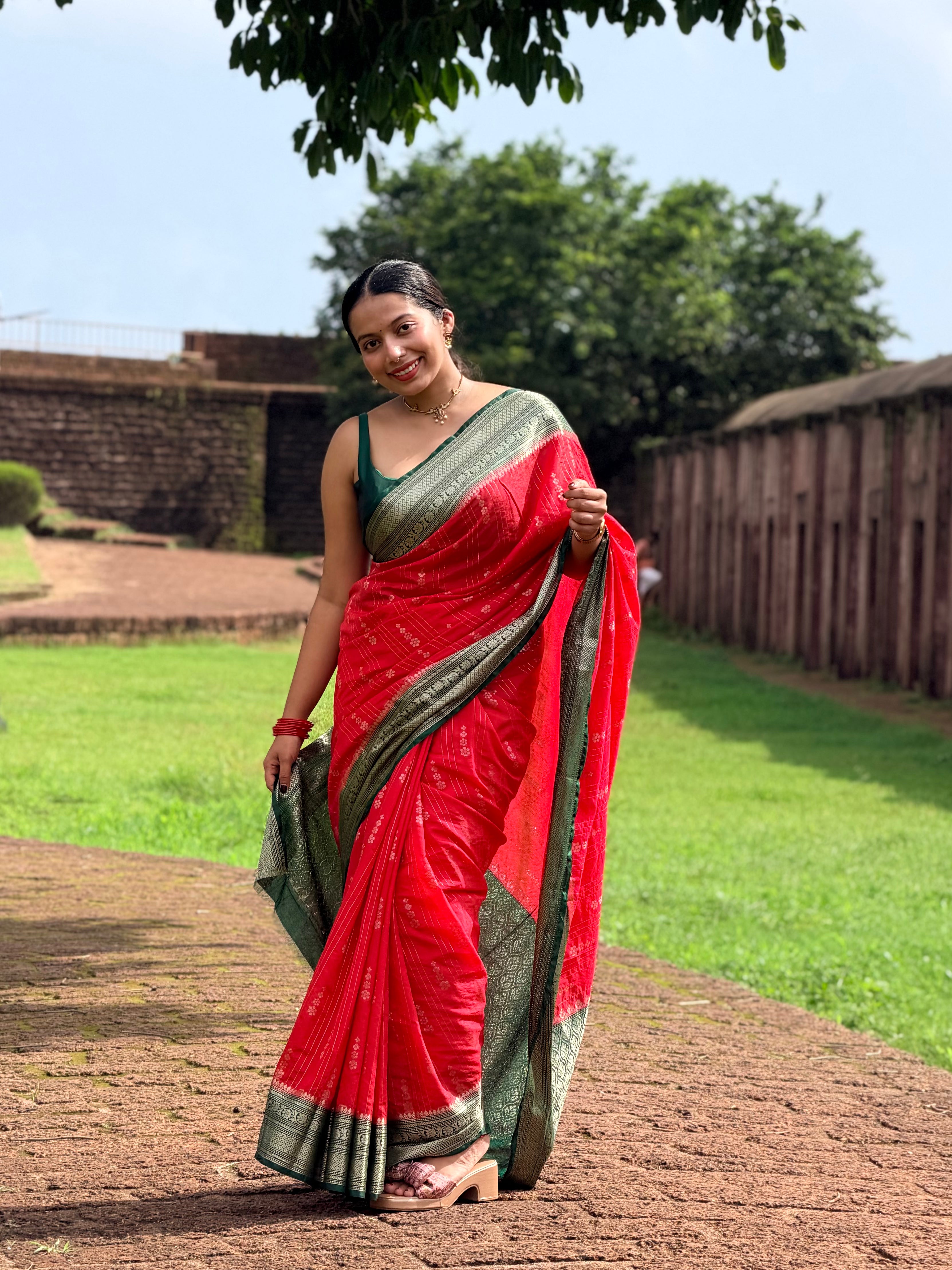 Premium Chiniya Silk Saree