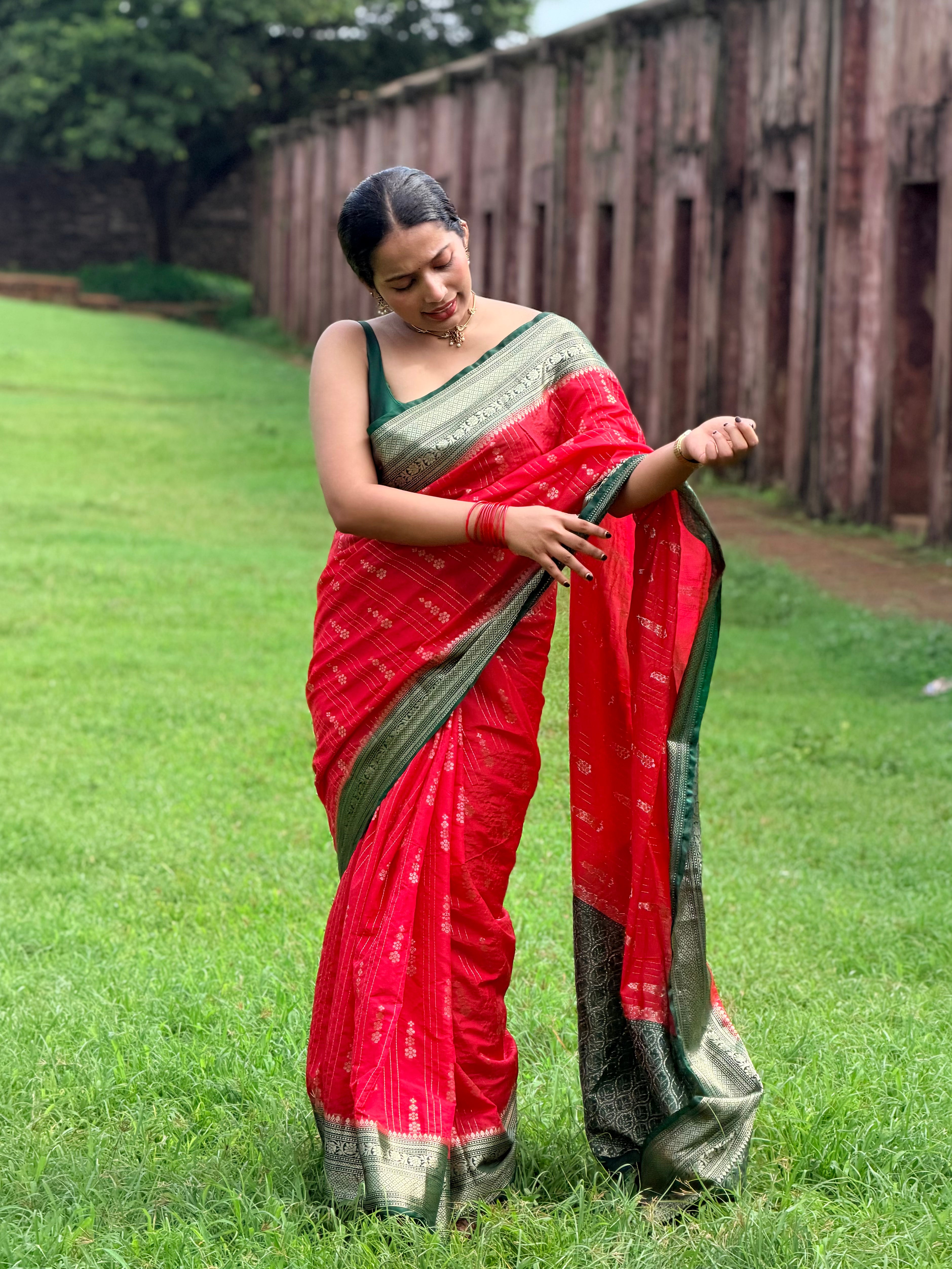 Premium Chiniya Silk Saree
