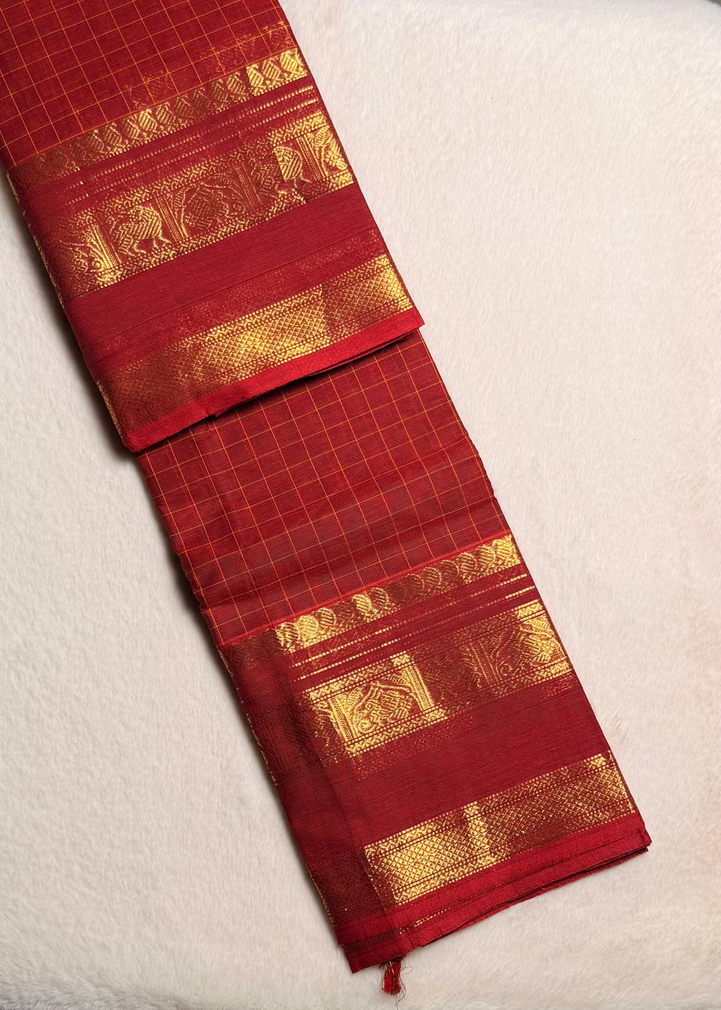 Premium Vintage Kanchi Cotton Saree