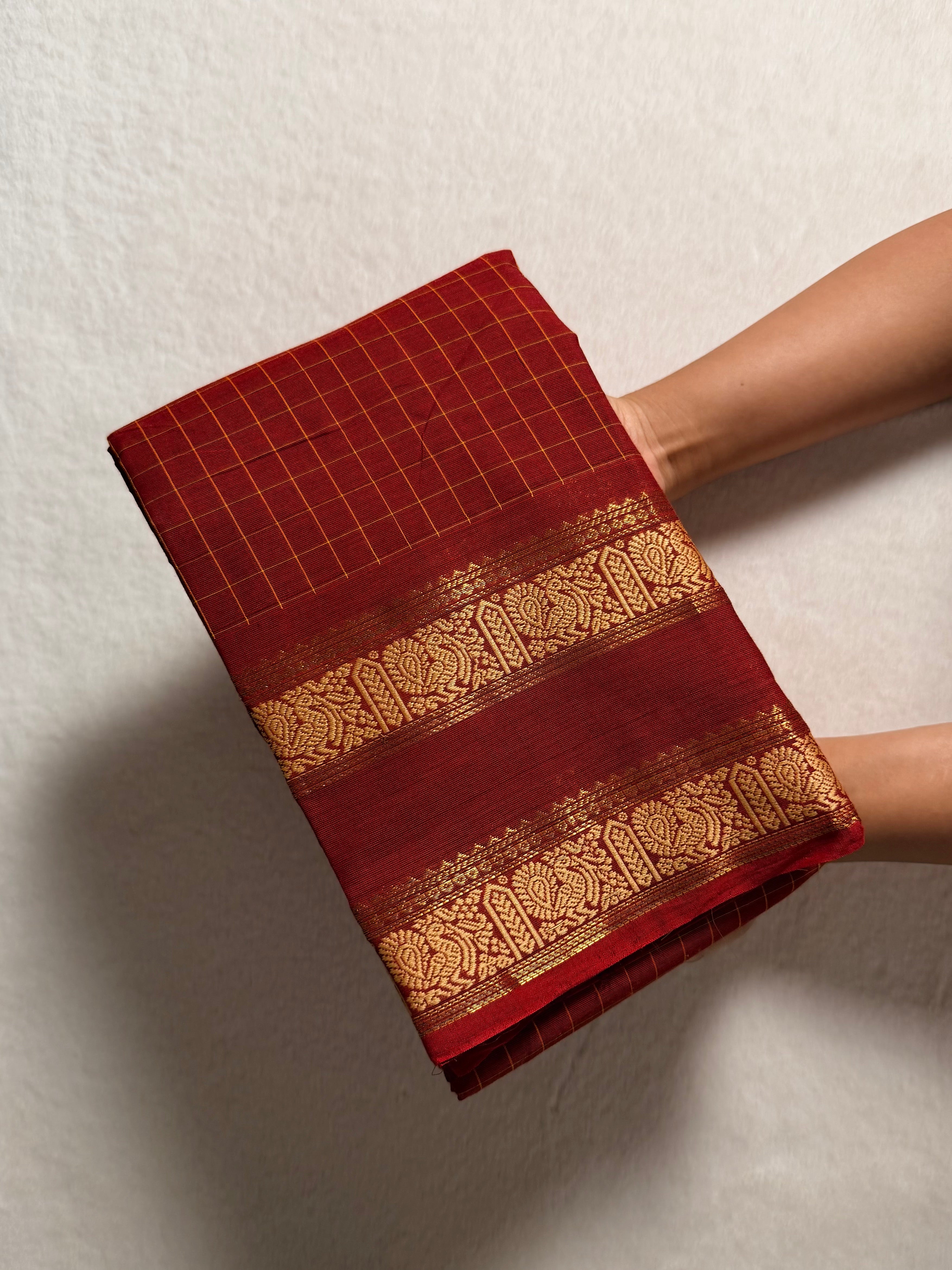 Vintage Premium Kanchi Cotton Saree