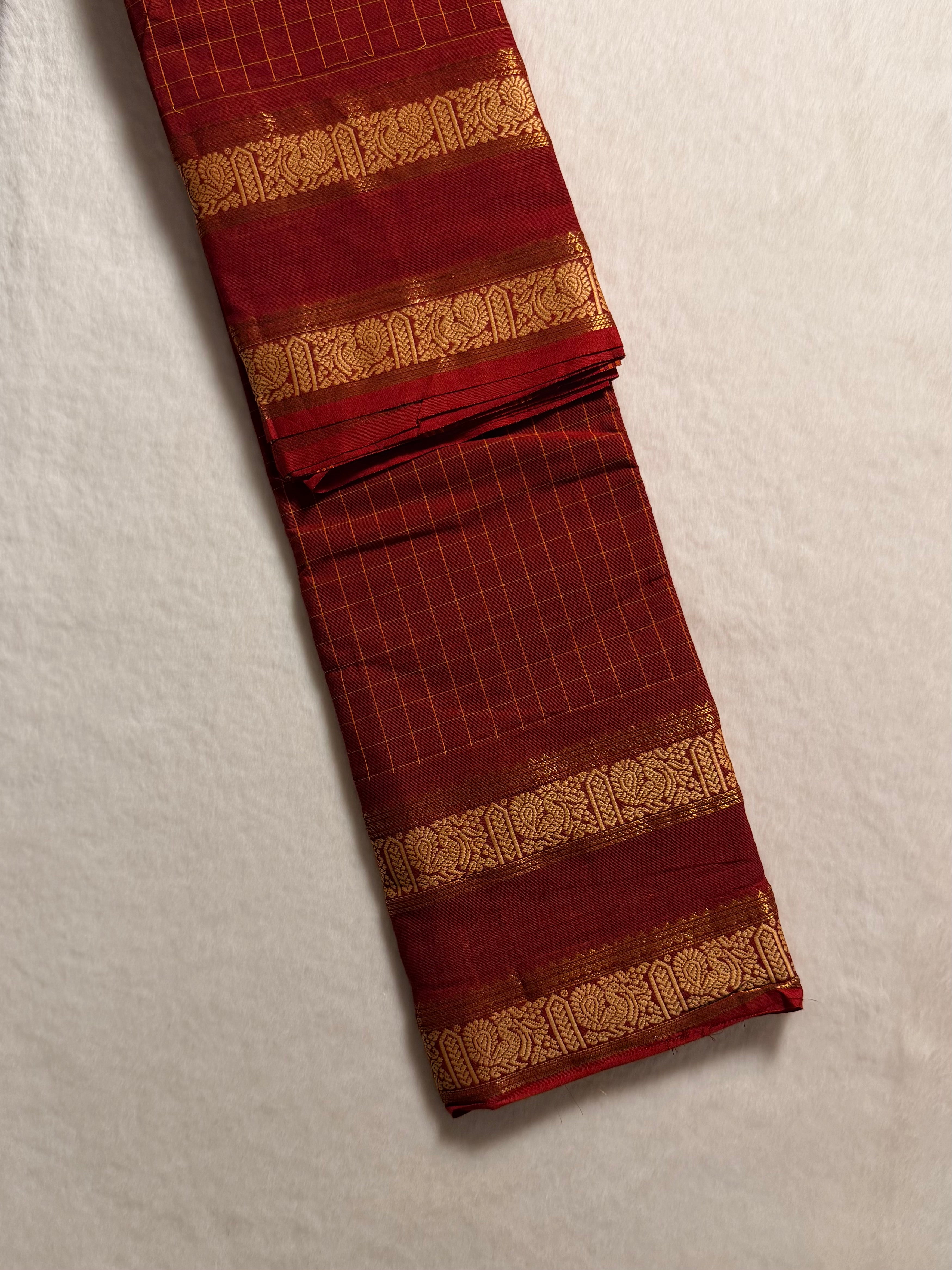 Vintage Premium Kanchi Cotton Saree