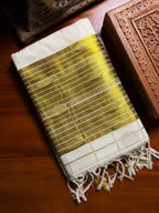 Kerala Traditional Polka Dot Set Saree