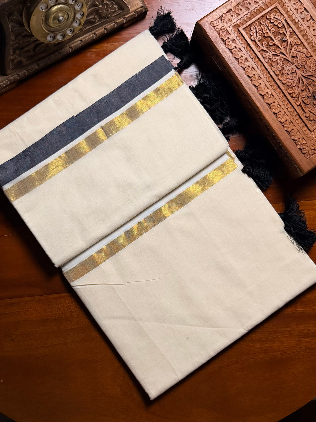 Mul cotton saree