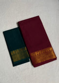 Traditional Madurai Sungudi Cotton Saree With Blouse Piece