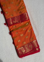 Semi Tussar Silk Saree With Blouse Piece