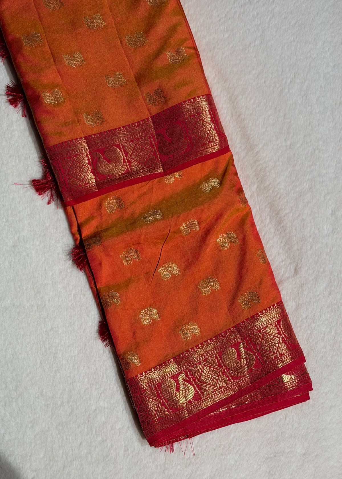Semi Tussar Silk Saree With Blouse Piece