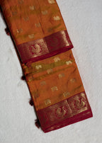 Semi Tussar Silk Saree With Blouse Piece