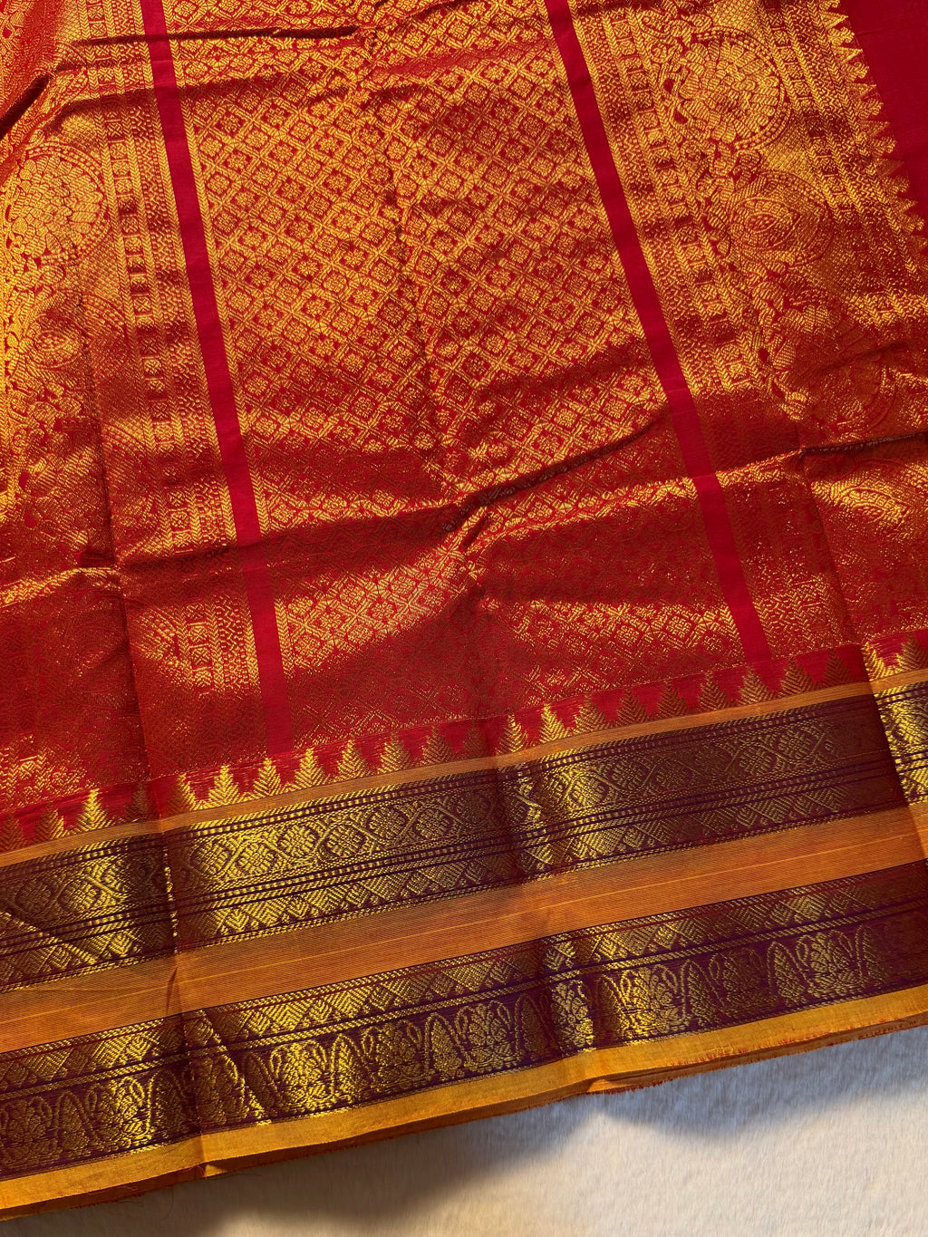 Grand Pallu Vintage Premium Kanchi Cotton Saree