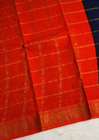 Traditional Madurai Sungudi Cotton Saree With Blouse Piece