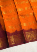 Traditional Madurai Sungudi Cotton Saree With Blouse Piece