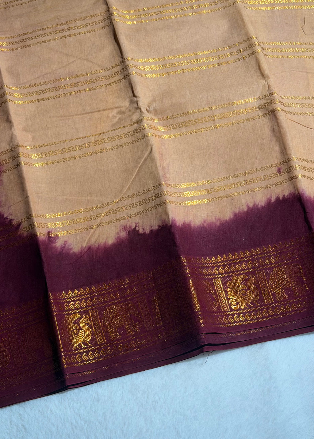 Traditional Madurai Sungudi Cotton Saree With Blouse Piece