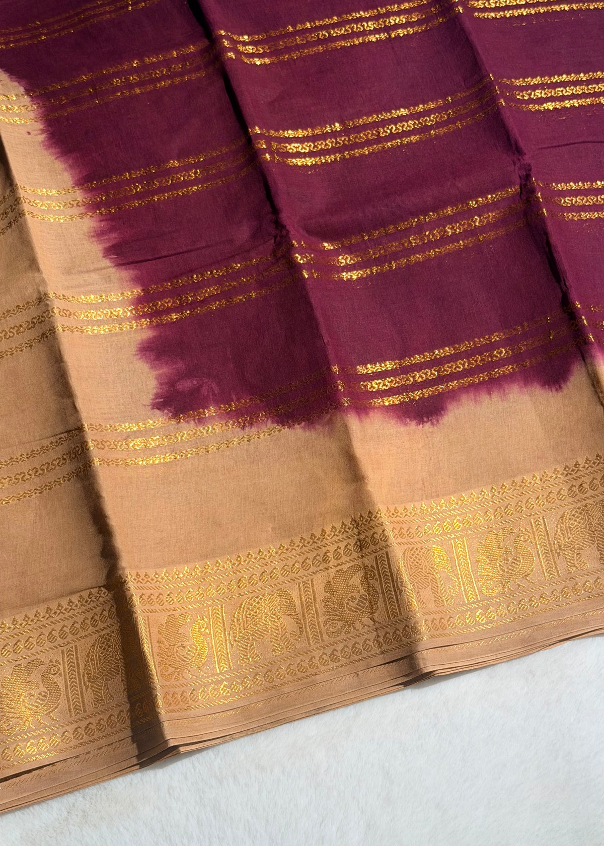 Traditional Madurai Sungudi Cotton Saree With Blouse Piece