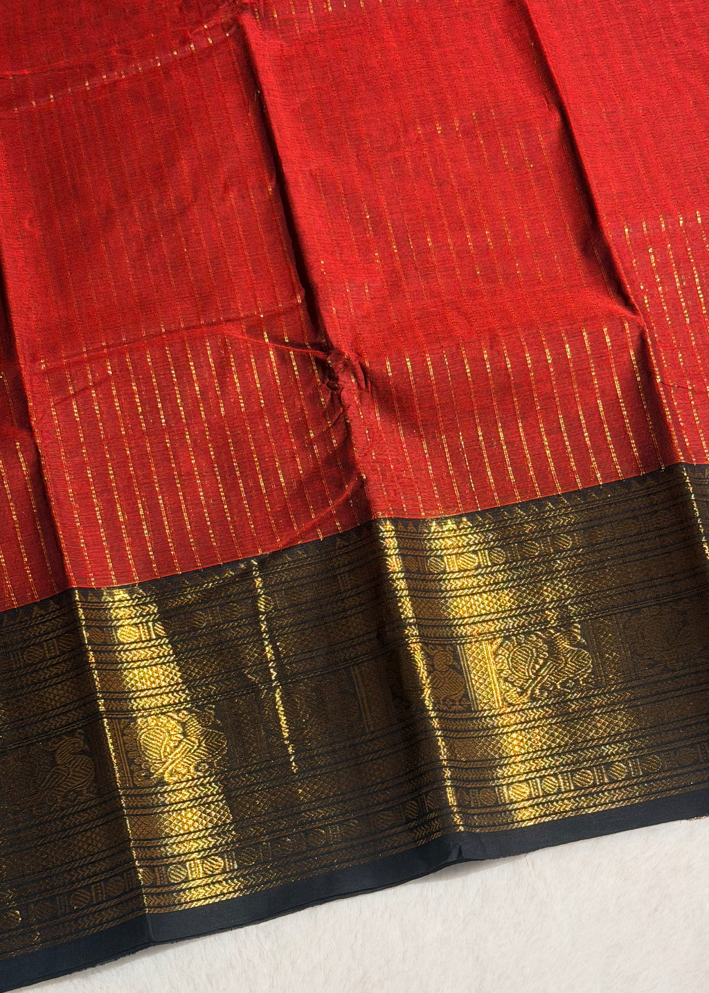 Premium Zari Kanchi Cotton Saree