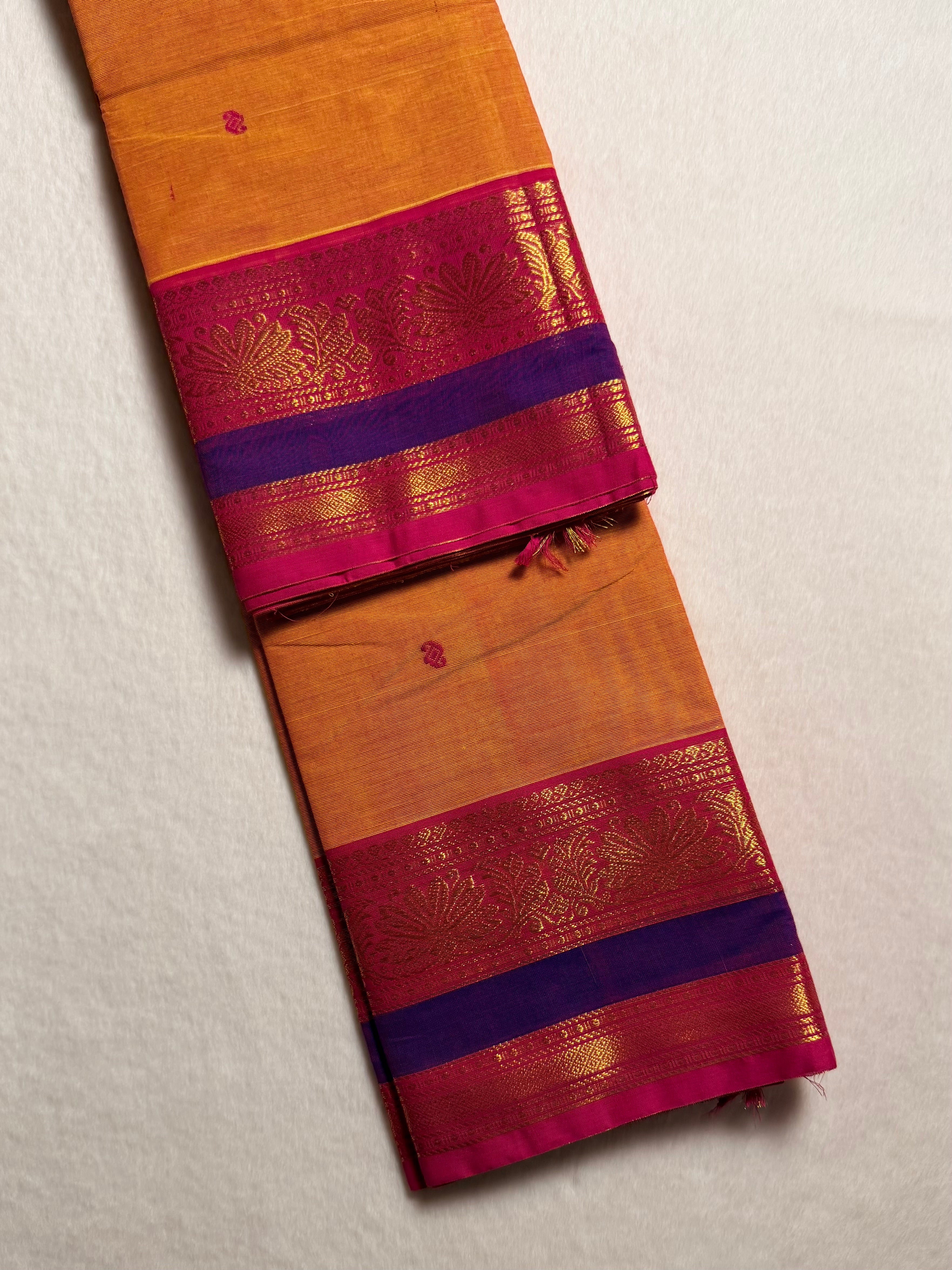 Premium Zari Kanchi Cotton Saree