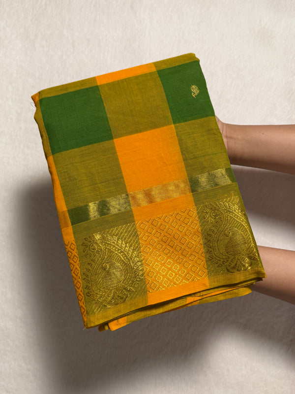 Madras Checks Premium Kanchi Cotton Saree