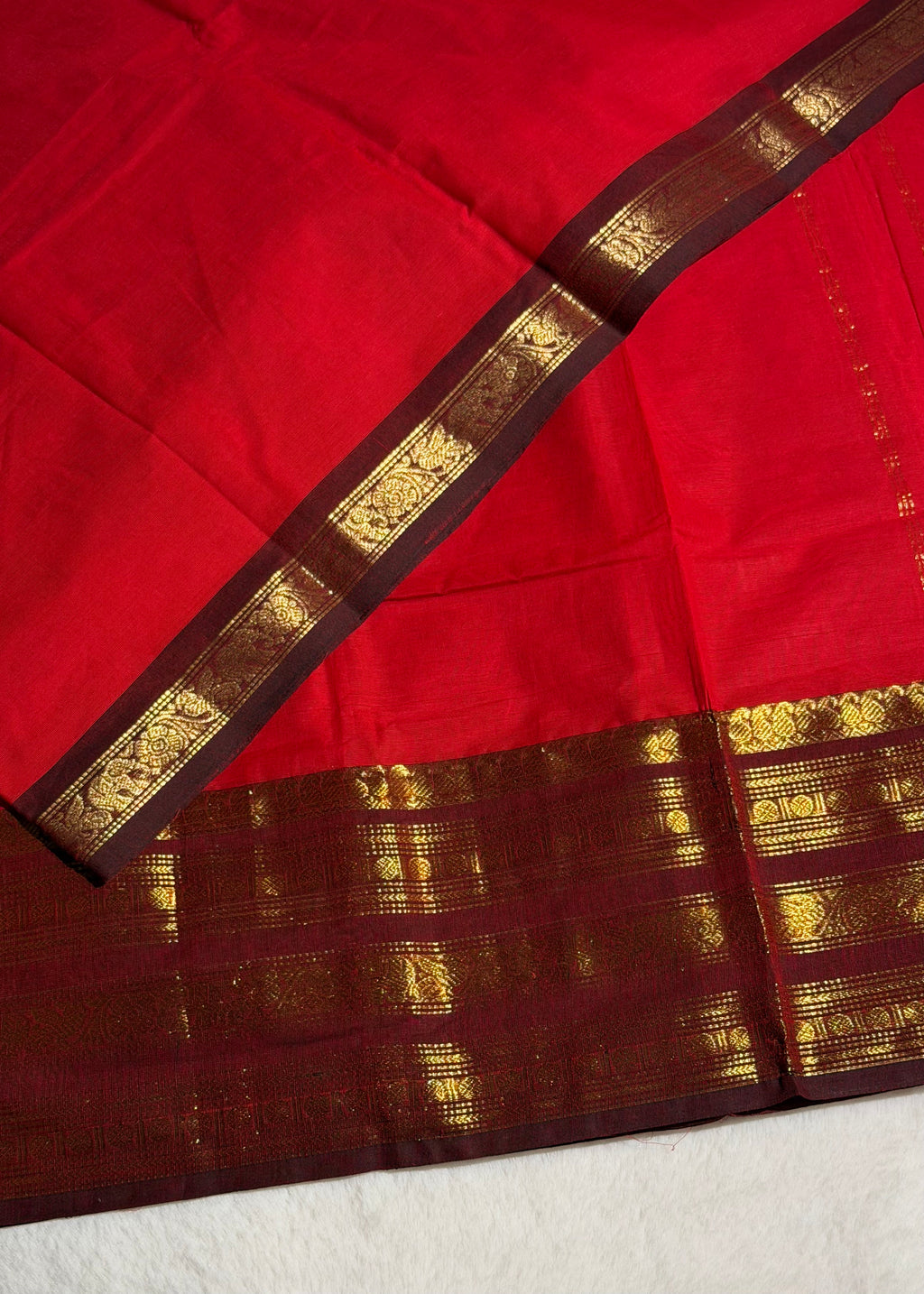 Premium Zari Kanchi Cotton Saree