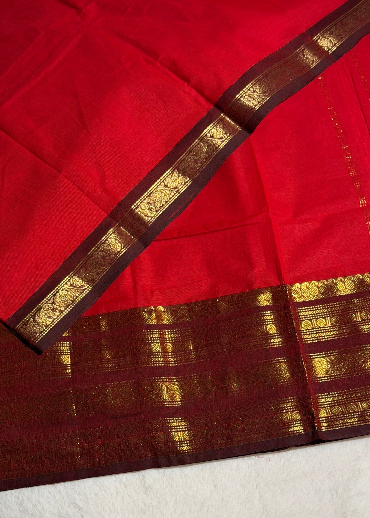 Premium Zari Kanchi Cotton Saree