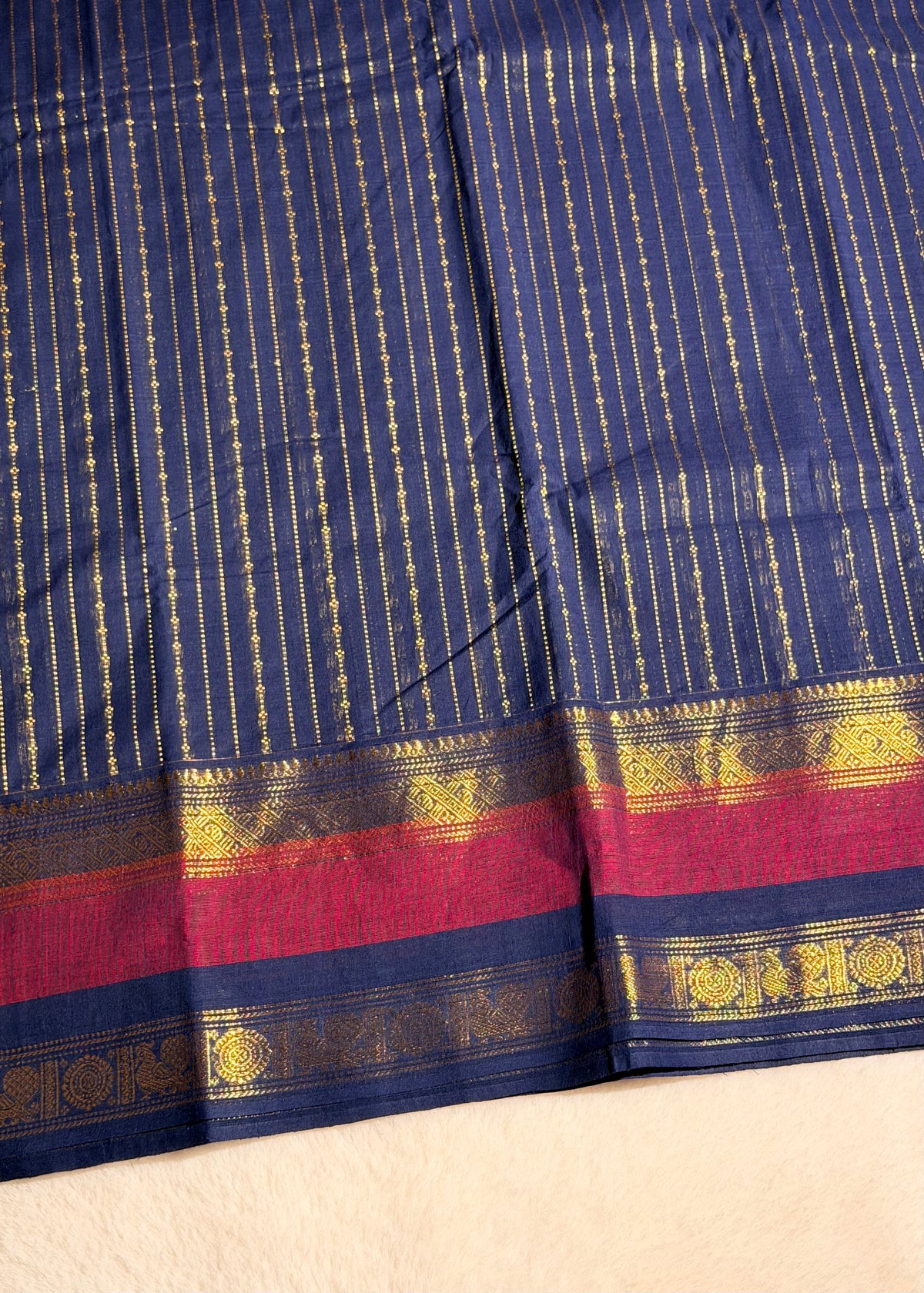Premium Zari Kanchi Cotton Saree