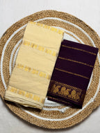 Traditional Madurai Sungudi Cotton Saree with Blouse Piece