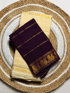 Traditional Madurai Sungudi Cotton Saree with Blouse Piece