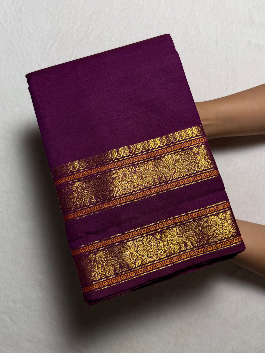 Kshetra Premium Zari Kanchi Cotton Saree