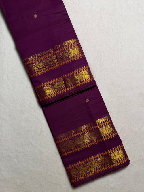 Kshetra Premium Zari Kanchi Cotton Saree
