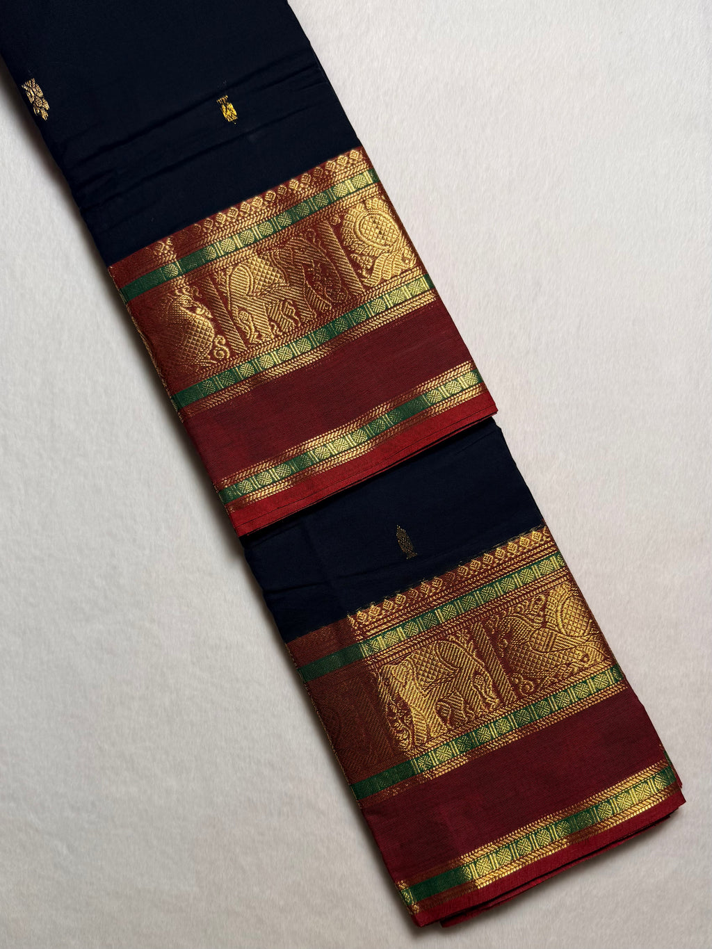 Kshetra Premium Zari Kanchi Cotton Saree