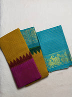 Traditional Kolam Madurai Sungudi Cotton Saree with Blouse Piece