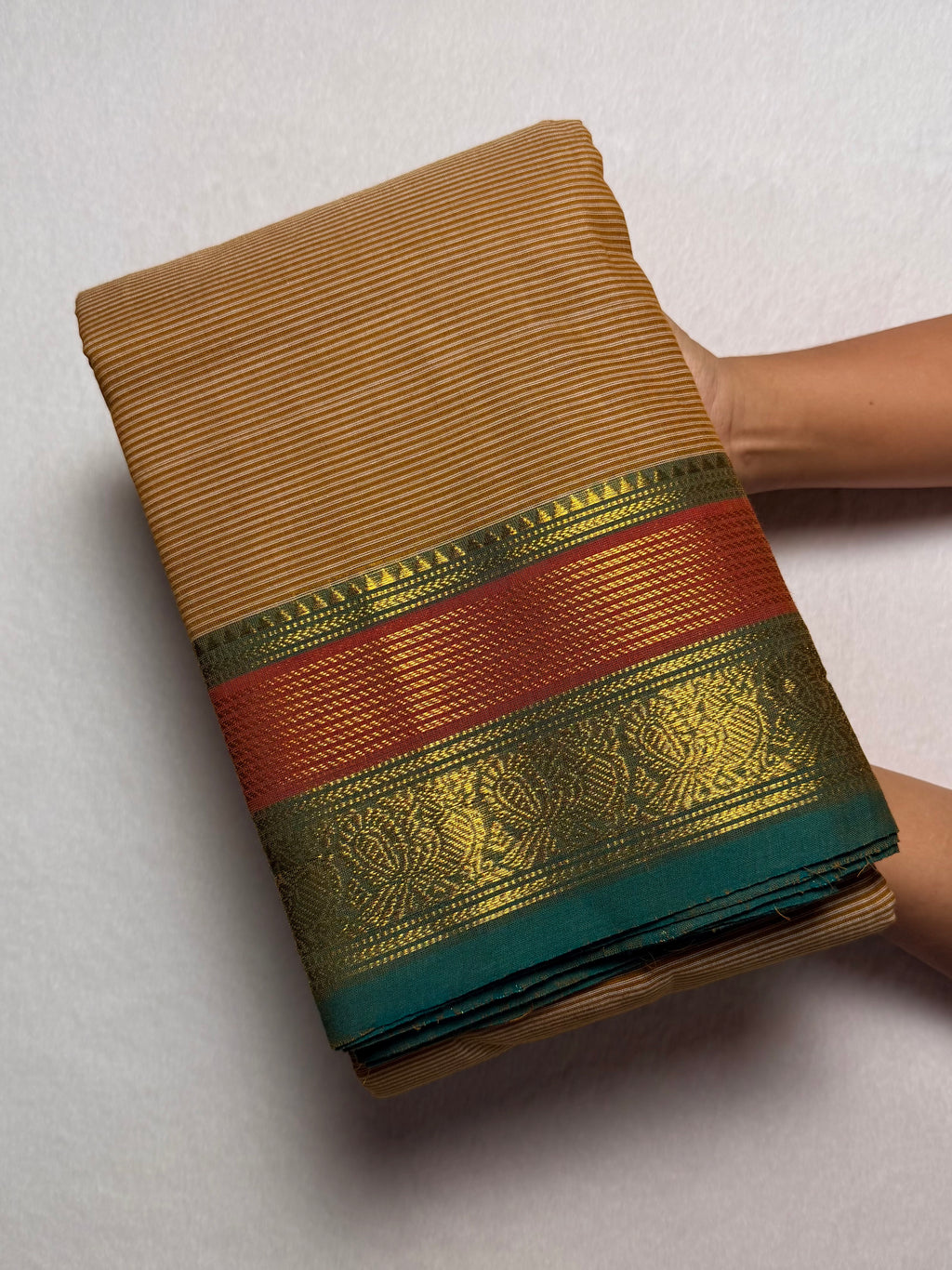 Premium Zari Kanchi Cotton Saree