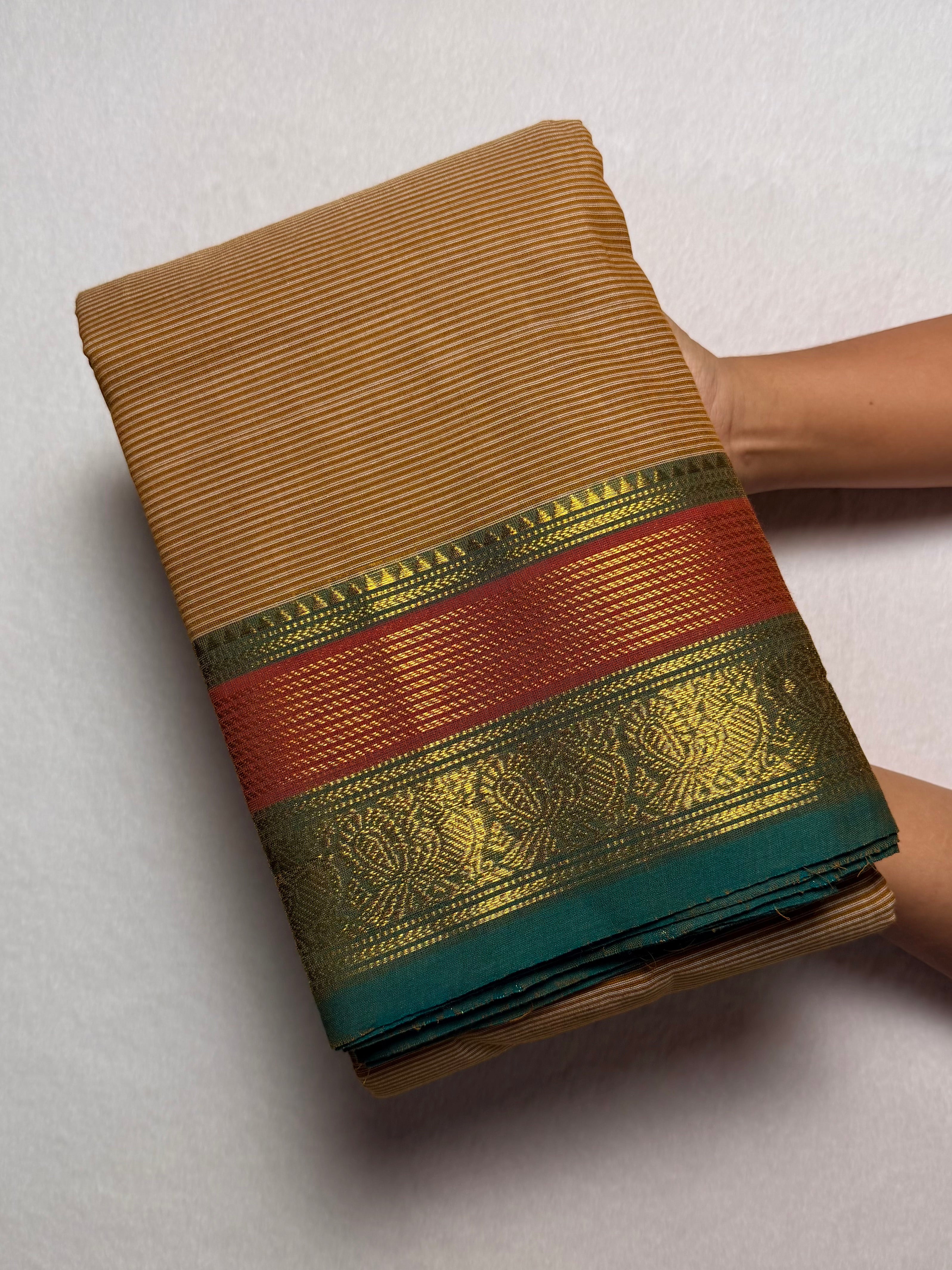 Premium Zari Kanchi Cotton Saree