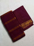 Traditional Madurai Sungudi Cotton Saree with Blouse Piece