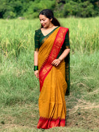 Traditional Madurai Sungudi Cotton Saree with Blouse Piece
