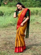 Traditional Madurai Sungudi Cotton Saree with Blouse Piece