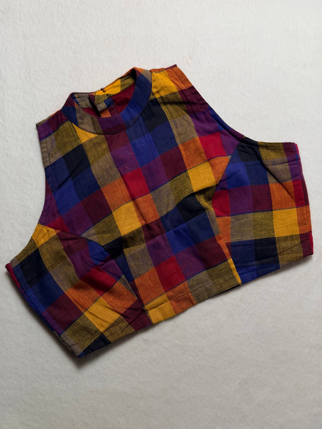 Madras Checks Blouse Piece