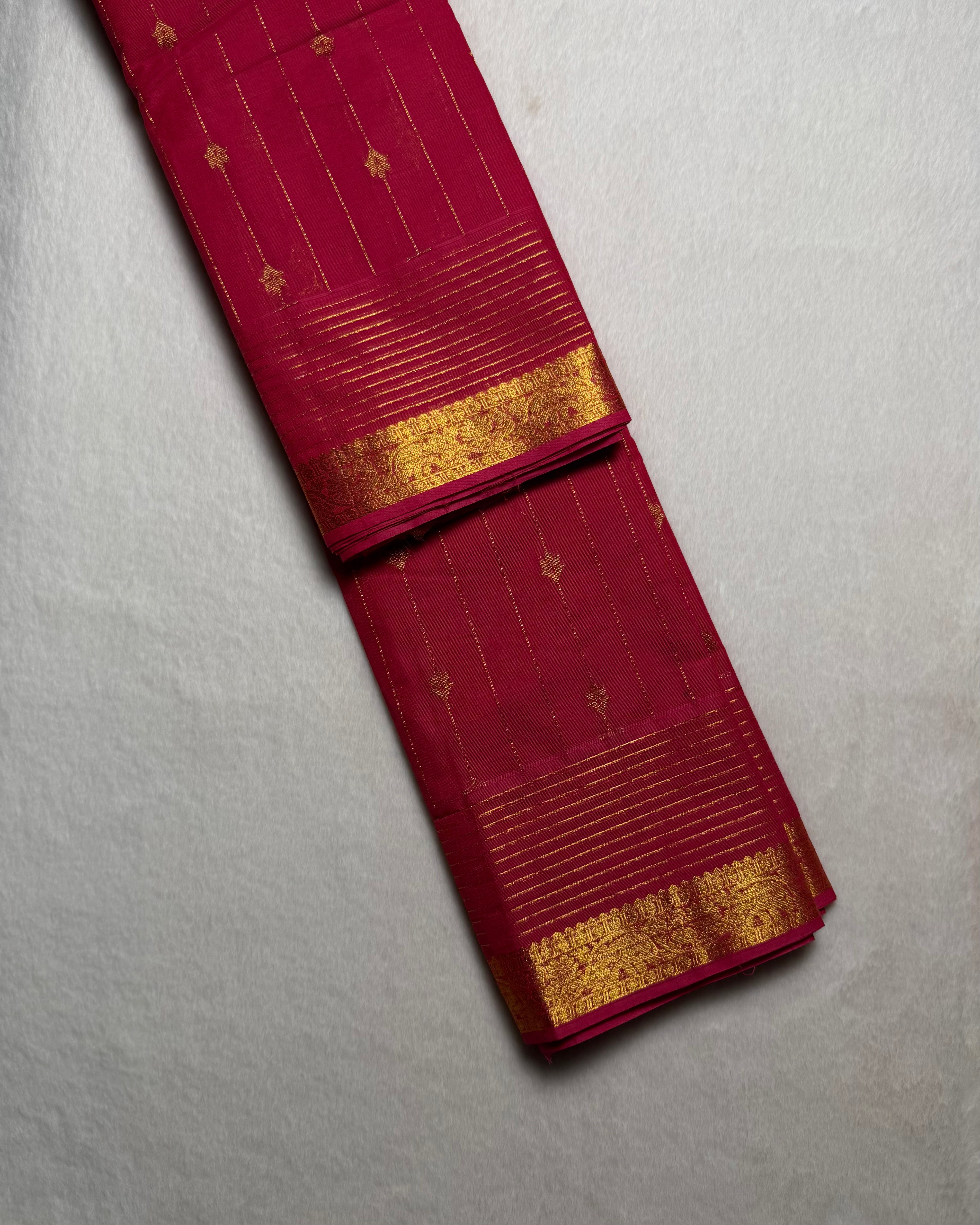 Premium Grand Pallu Kanchi Cotton Saree