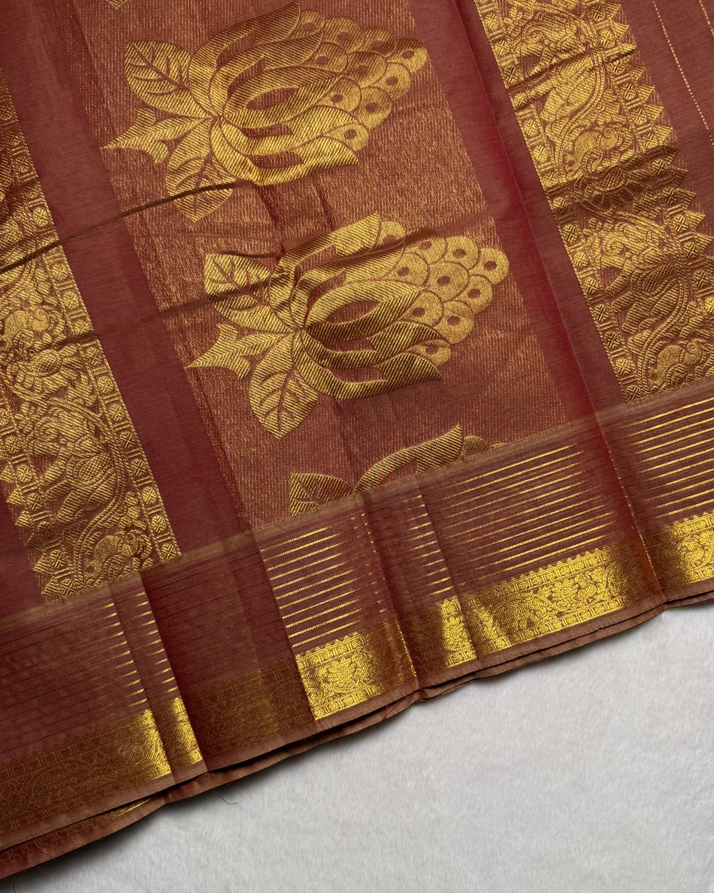 Premium Grand Pallu Kanchi Cotton Saree