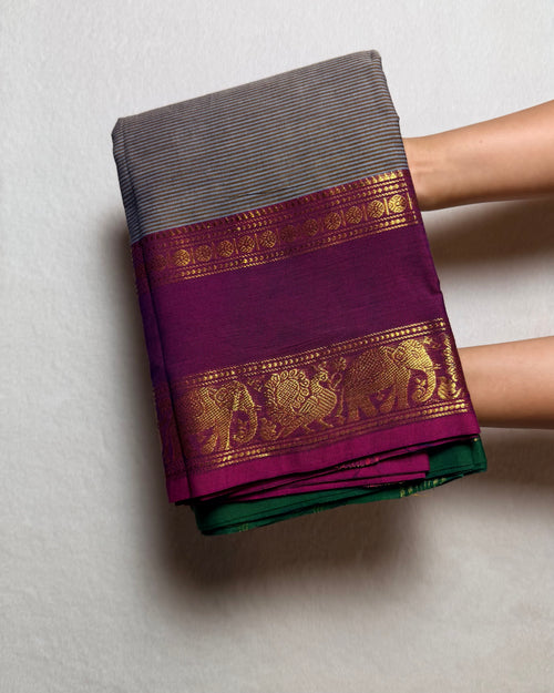 Premium Ganga Jamuna Kanchi Cotton Saree