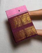 Premium Zari Kanchi Cotton Saree