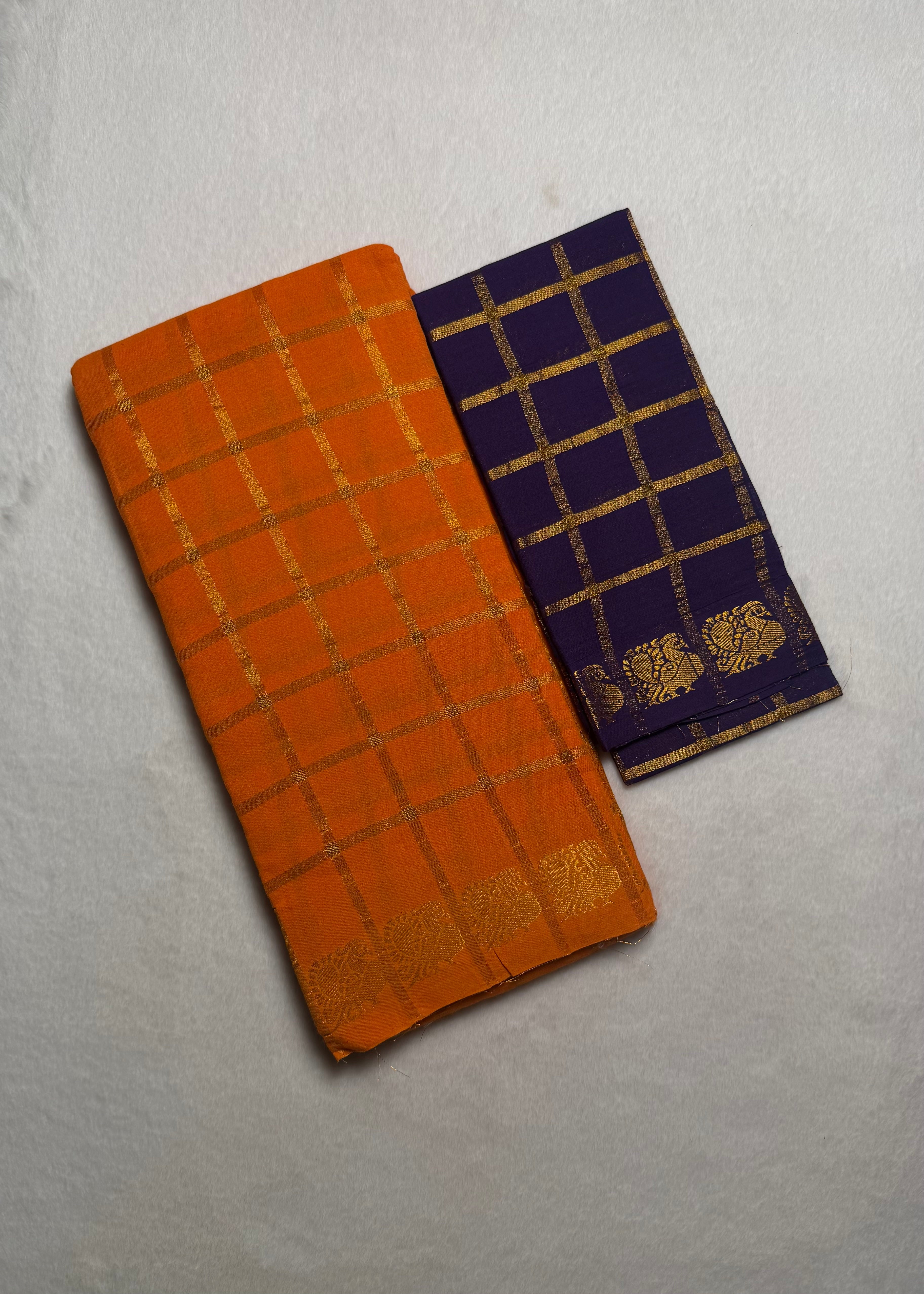 Traditional Madurai Sungudi Cotton Saree with Blouse Piece