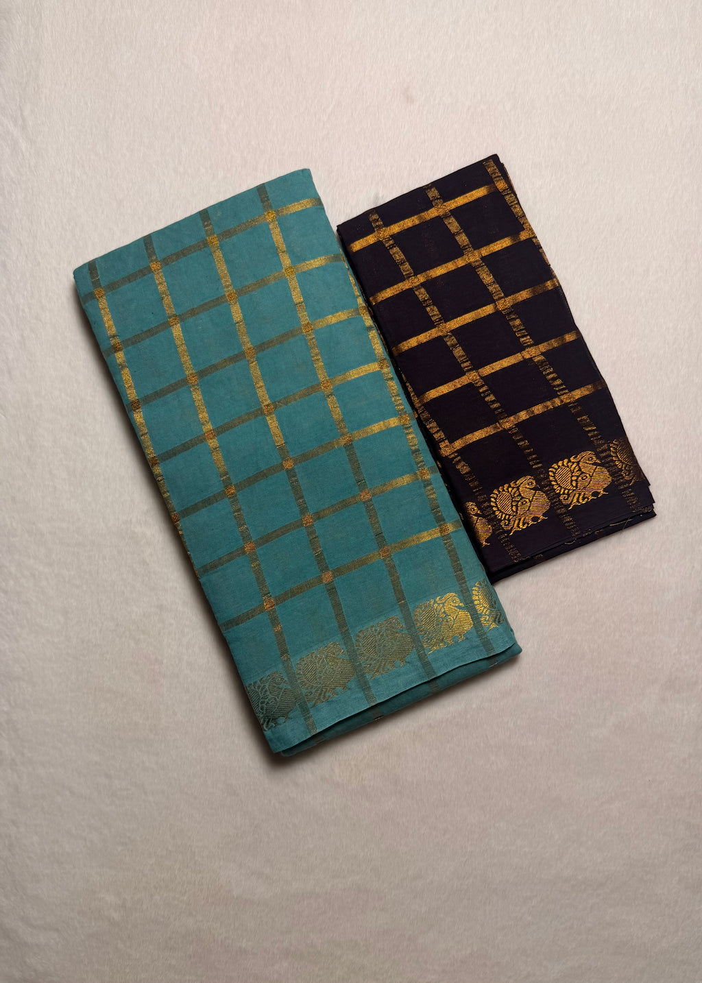 Traditional Madurai Sungudi Cotton Saree with Blouse Piece
