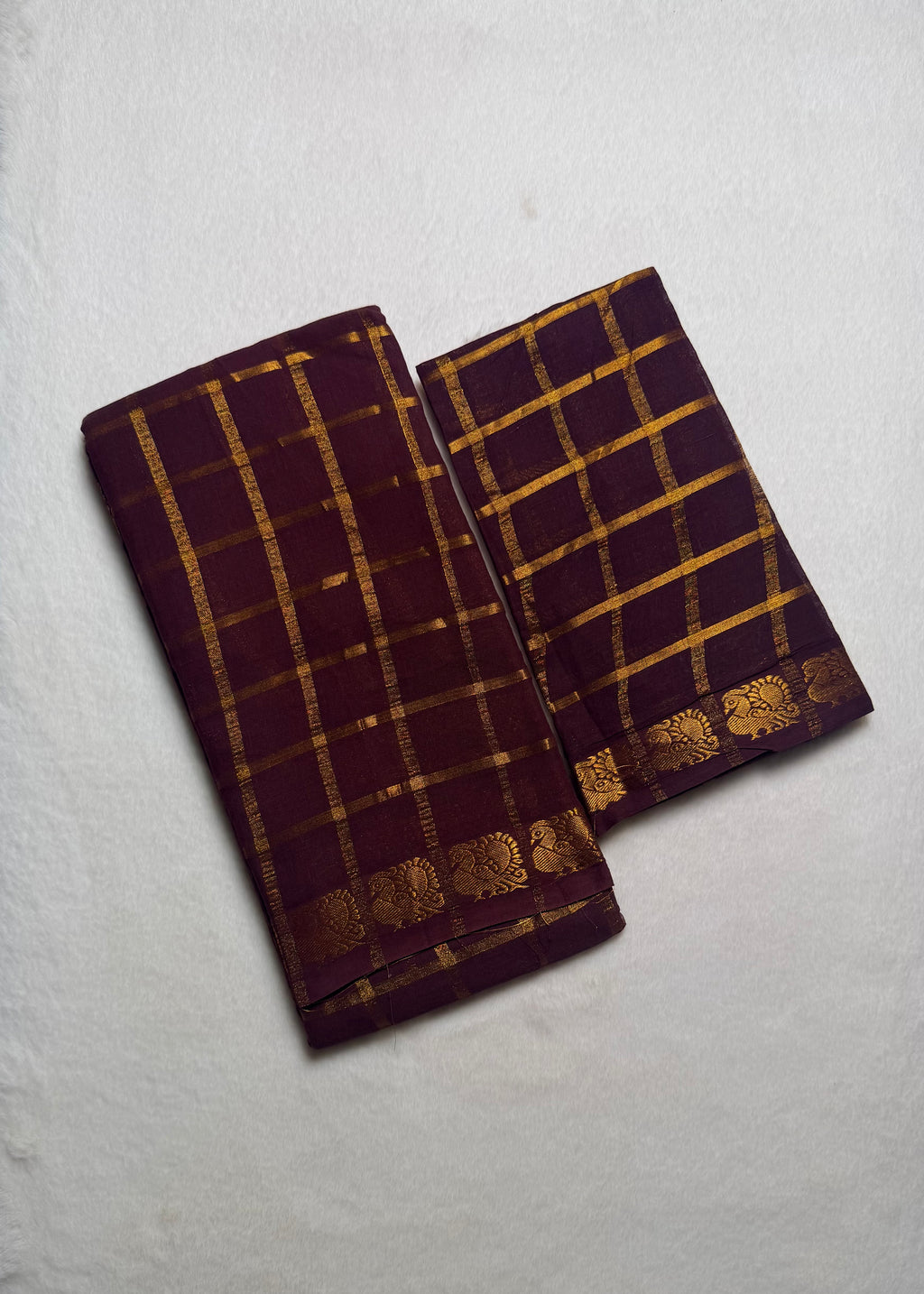 Traditional Madurai Sungudi Cotton Saree with Blouse Piece