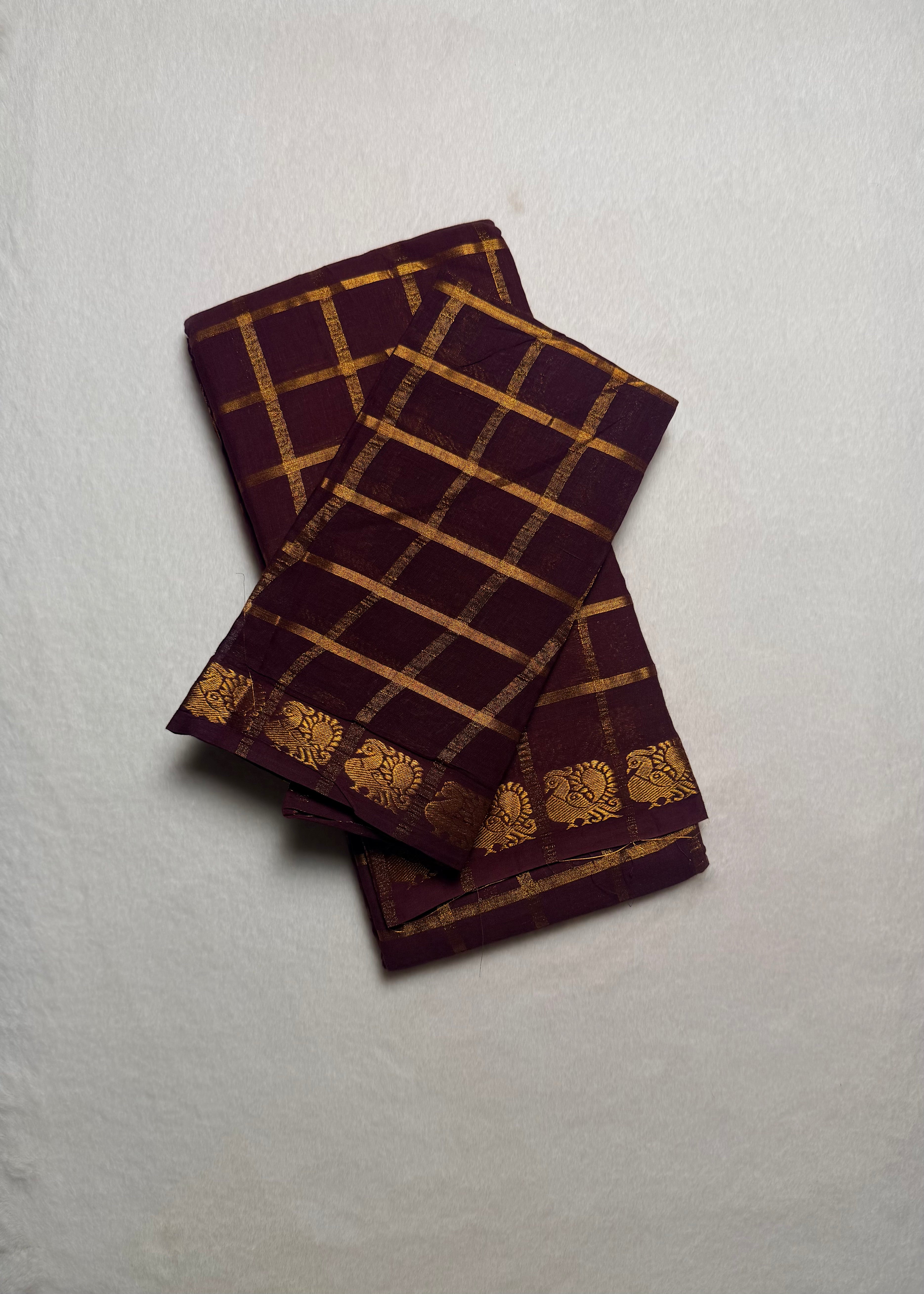 Traditional Madurai Sungudi Cotton Saree with Blouse Piece