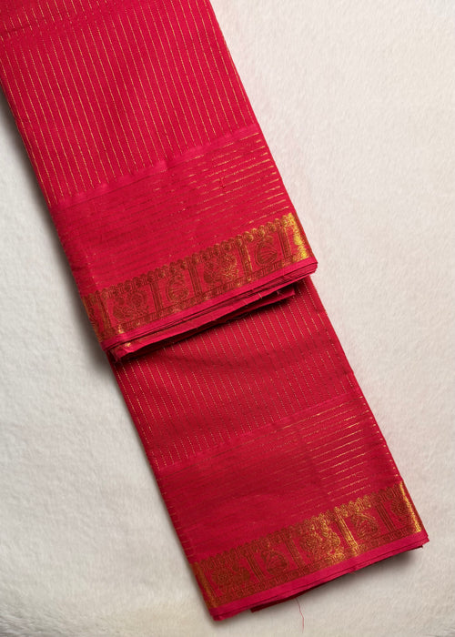 Premium Grand Pallu Kanchi Cotton Saree