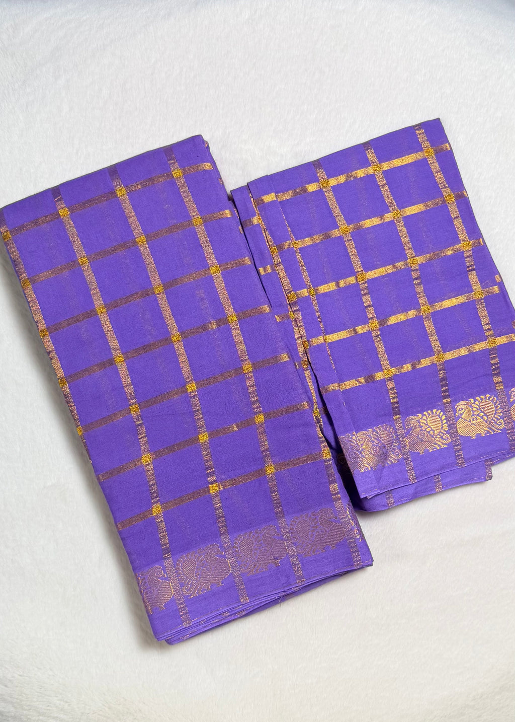 Traditional Madurai Sungudi Cotton Saree with Blouse Piece