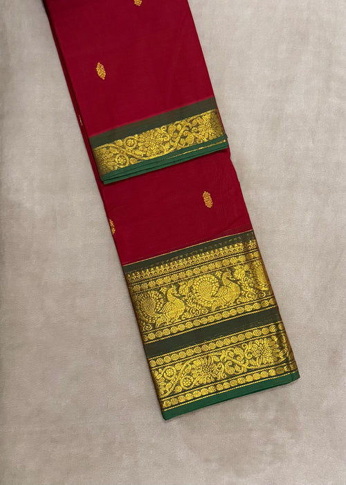 Grand Pallu Premium Kanchi Cotton Saree