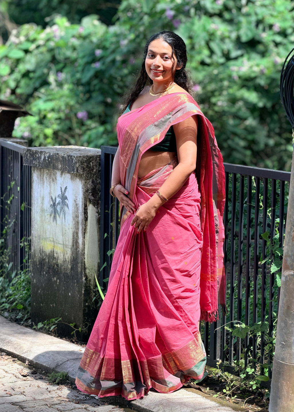Premium Zari Kanchi Cotton Saree